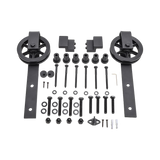 2M Big Spoke Wheel Sliding Barn Door Hardware