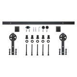 2M Big Spoke Wheel Sliding Barn Door Hardware