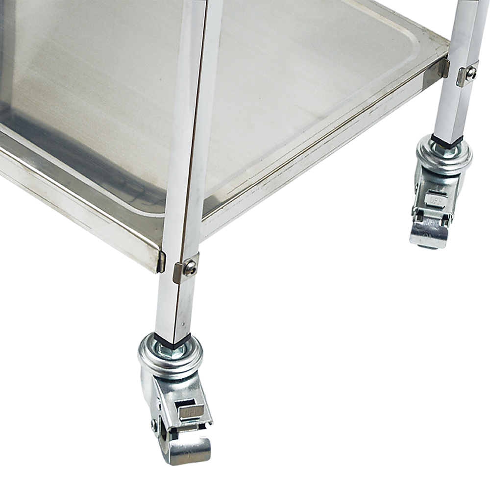 Kitchen Utensils: 3 Tiers Food Trolley Cart Stainless Steel Utility Kitchen Dining Service
