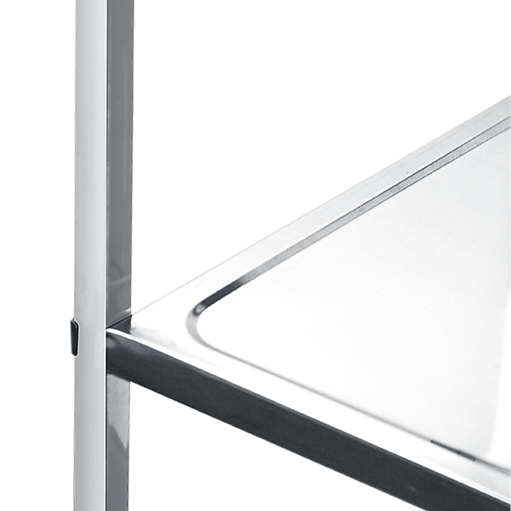 Kitchen Utensils: 3 Tiers Food Trolley Cart Stainless Steel Utility Kitchen Dining Service