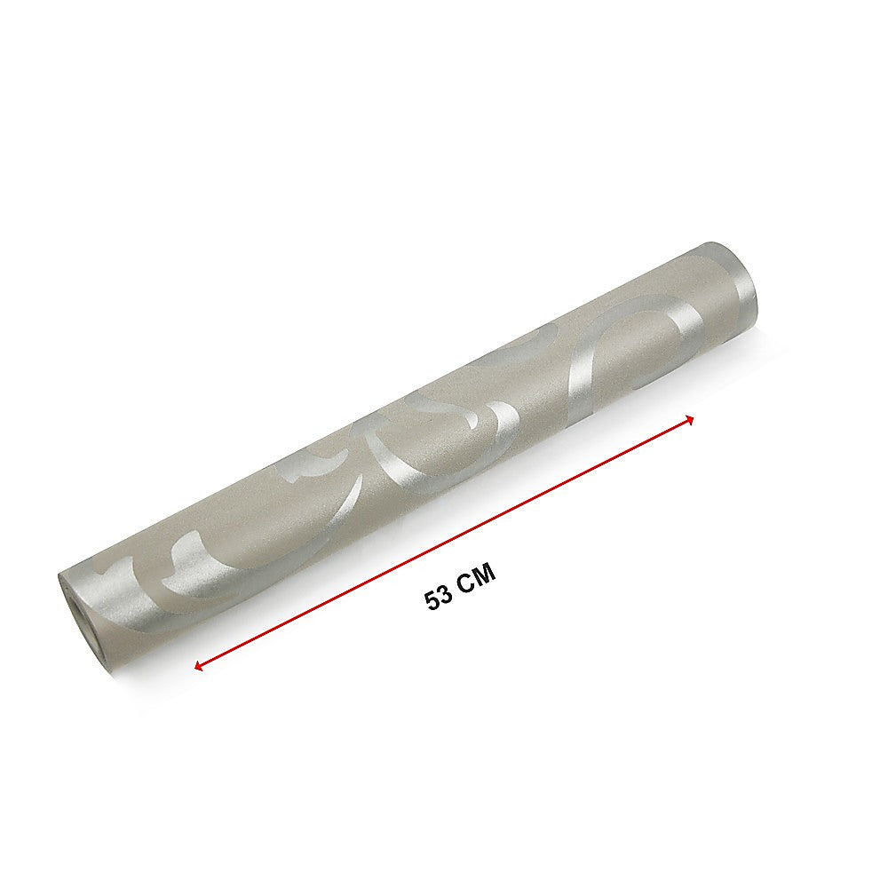 Kitchen & Bathroom DIY: Wallpaper Silver Flower Pattern Non-woven Wall Paper Roll