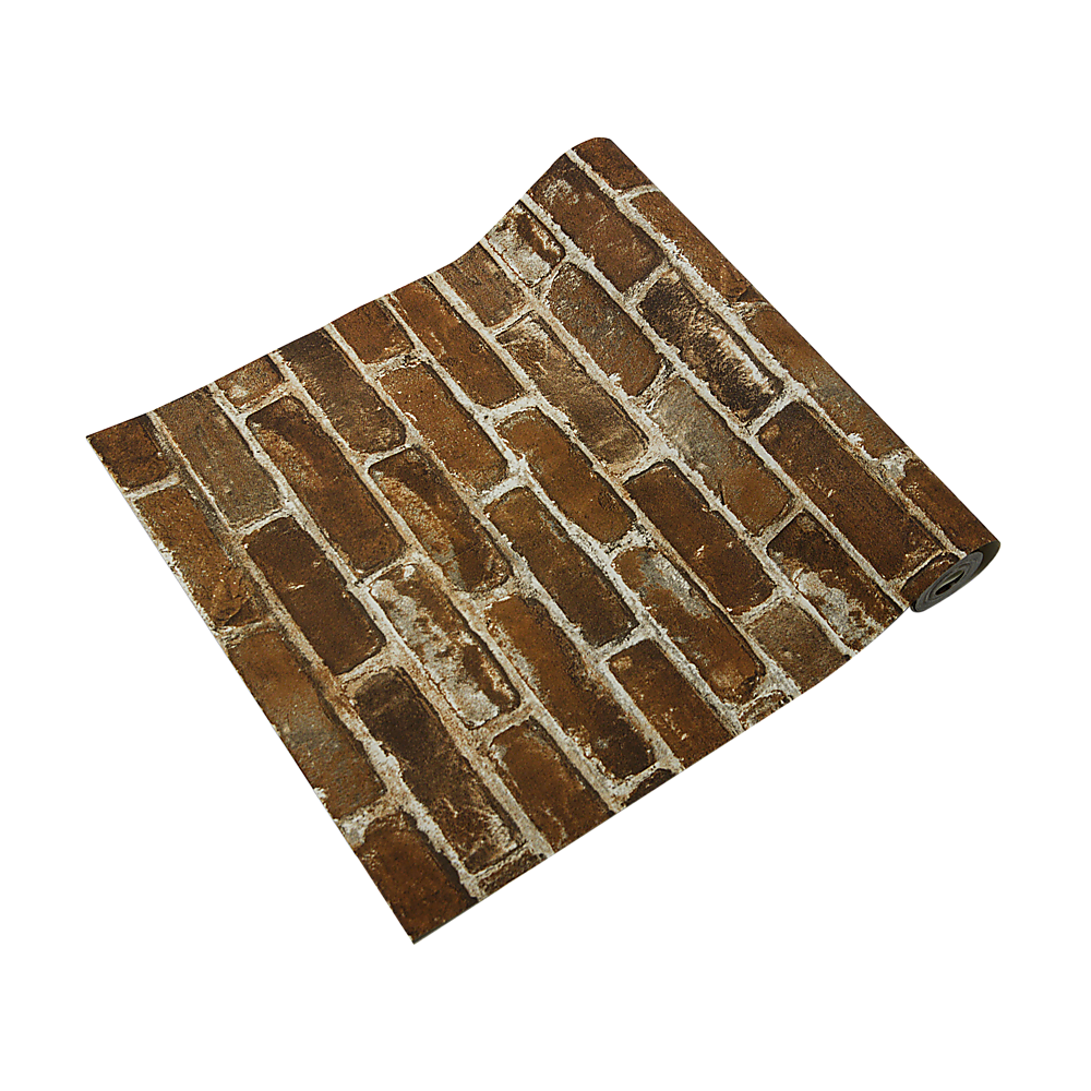 Kitchen & Bathroom DIY: Wallpaper Faux Brick Wall Paper Roll