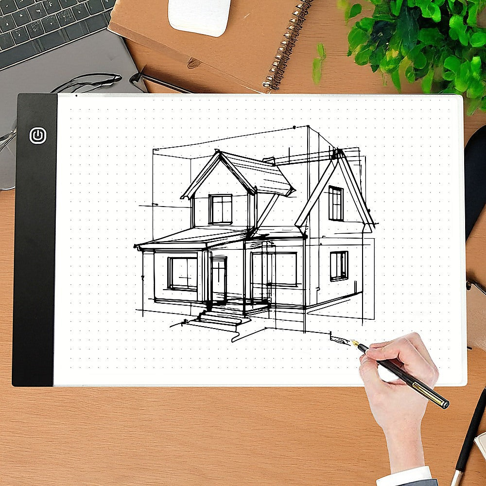 Art & Drawing Toys: A4 LED Light Box Tracing Board Art Design Stencil Tattoo Copy Drawing Pad