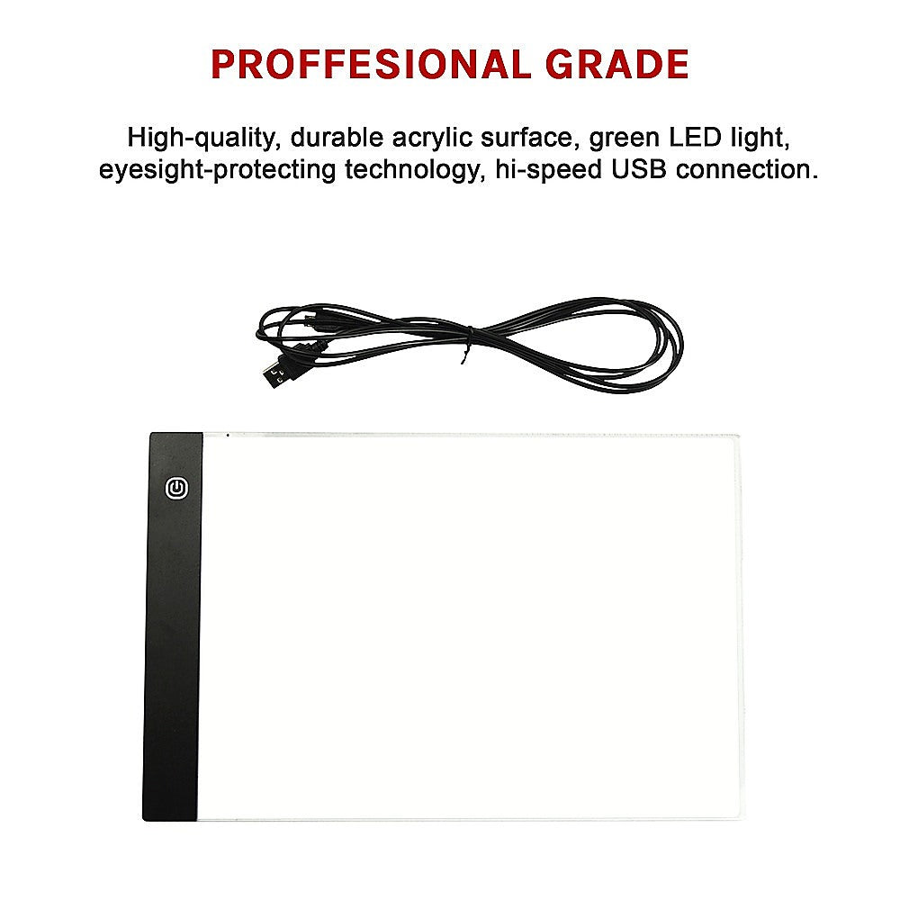 Art & Drawing Toys: A4 LED Light Box Tracing Board Art Design Stencil Tattoo Copy Drawing Pad