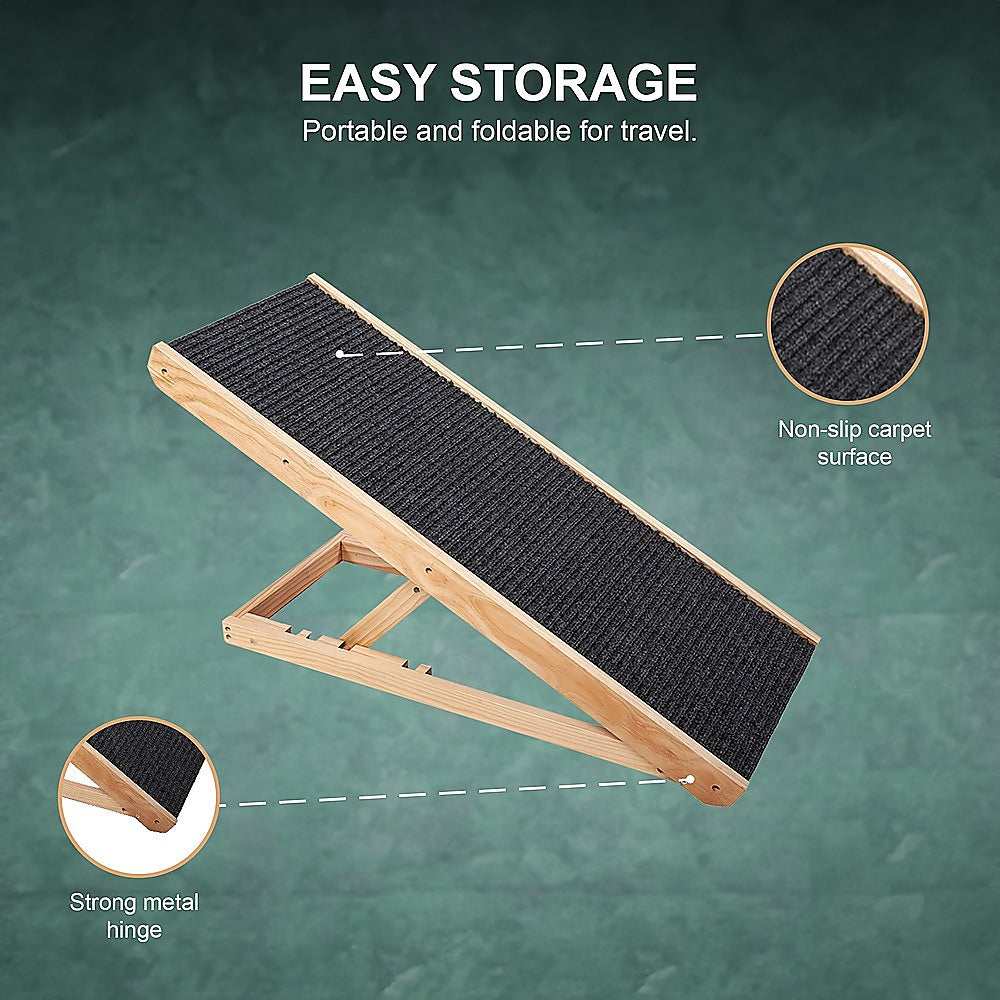 Dog Steps & Ramps: Dog Ramp Pet Ramp Adjustable Heights Portable