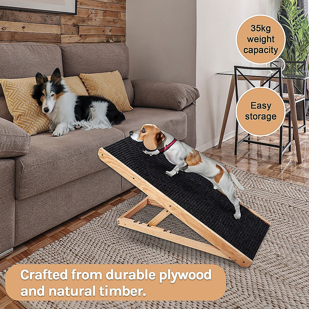 Dog Steps & Ramps: Dog Ramp Pet Ramp Adjustable Heights Portable