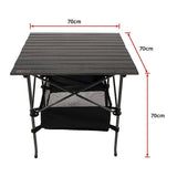 Cooktops & Stoves: Folding Collapsible Camping Table Caravan RV Heavy Duty Steel & Aluminium