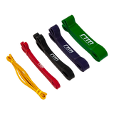 Yoga & Pilates: Resistance Band Loop Set of 5 Heavy Duty Gym Yoga Workout