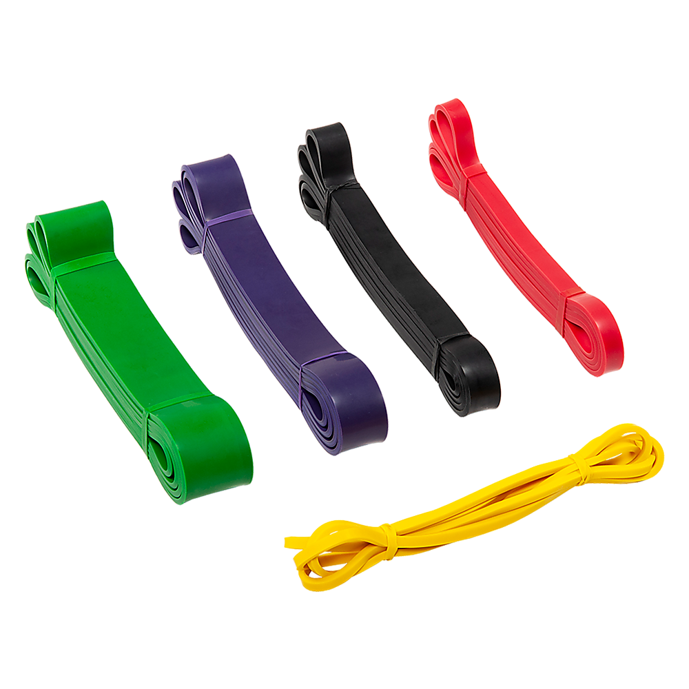 Yoga & Pilates: Resistance Band Loop Set of 5 Heavy Duty Gym Yoga Workout