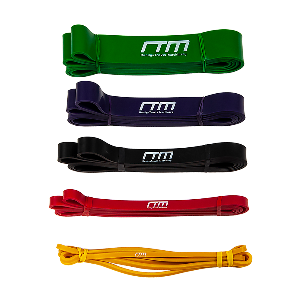 Yoga & Pilates: Resistance Band Loop Set of 5 Heavy Duty Gym Yoga Workout
