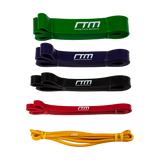 Yoga & Pilates: Resistance Band Loop Set of 5 Heavy Duty Gym Yoga Workout