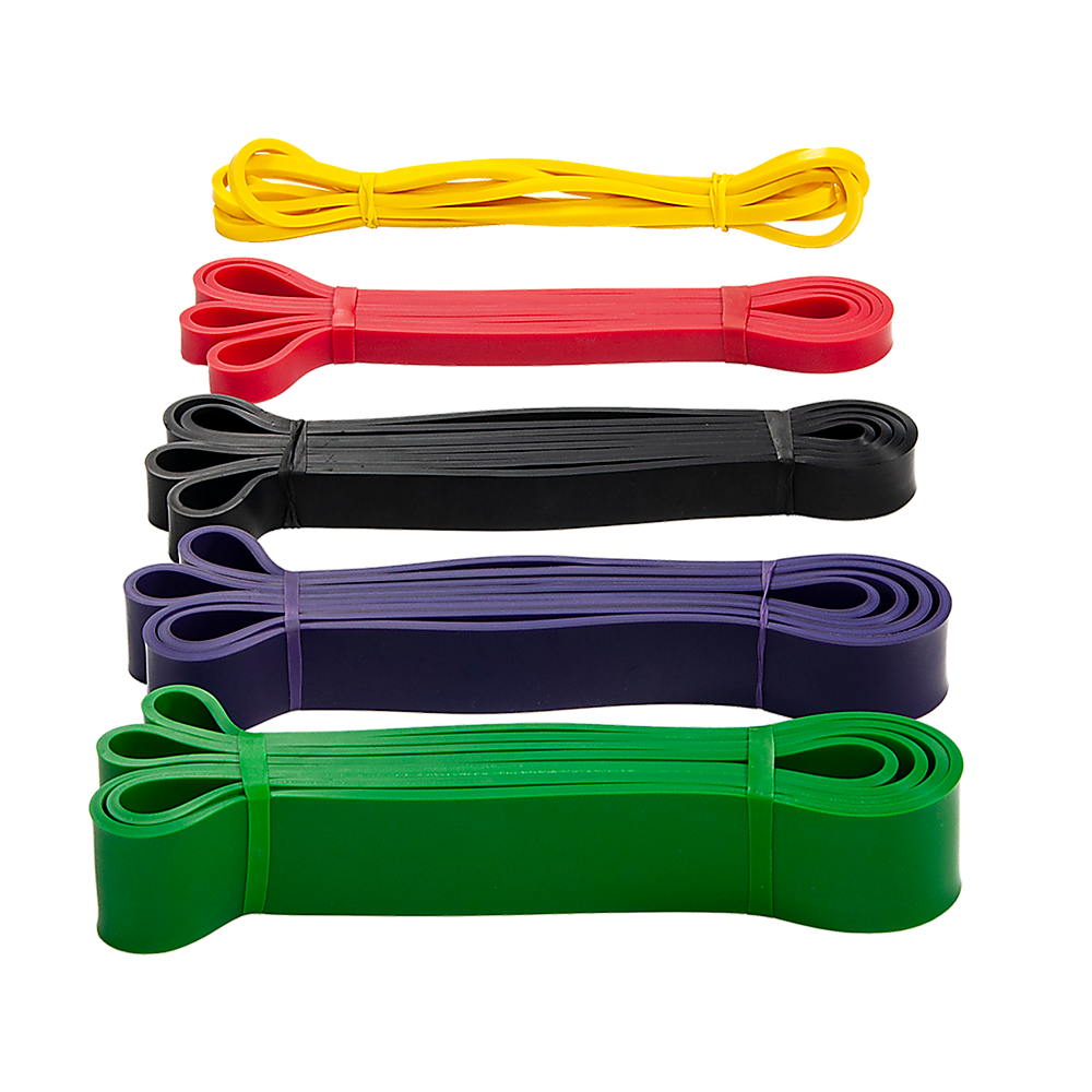 Yoga & Pilates: Resistance Band Loop Set of 5 Heavy Duty Gym Yoga Workout