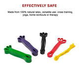 Yoga & Pilates: Resistance Band Loop Set of 5 Heavy Duty Gym Yoga Workout