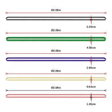Yoga & Pilates: Resistance Band Loop Set of 5 Heavy Duty Gym Yoga Workout