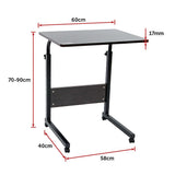 Storage Cabinets: Mobile Laptop Desk Bed Stand Computer Table Adjustable Notebook Bedside Table