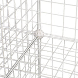 12 Cube Wire Grid Organiser Bookcase Storage Cabinet Wardrobe Closet White