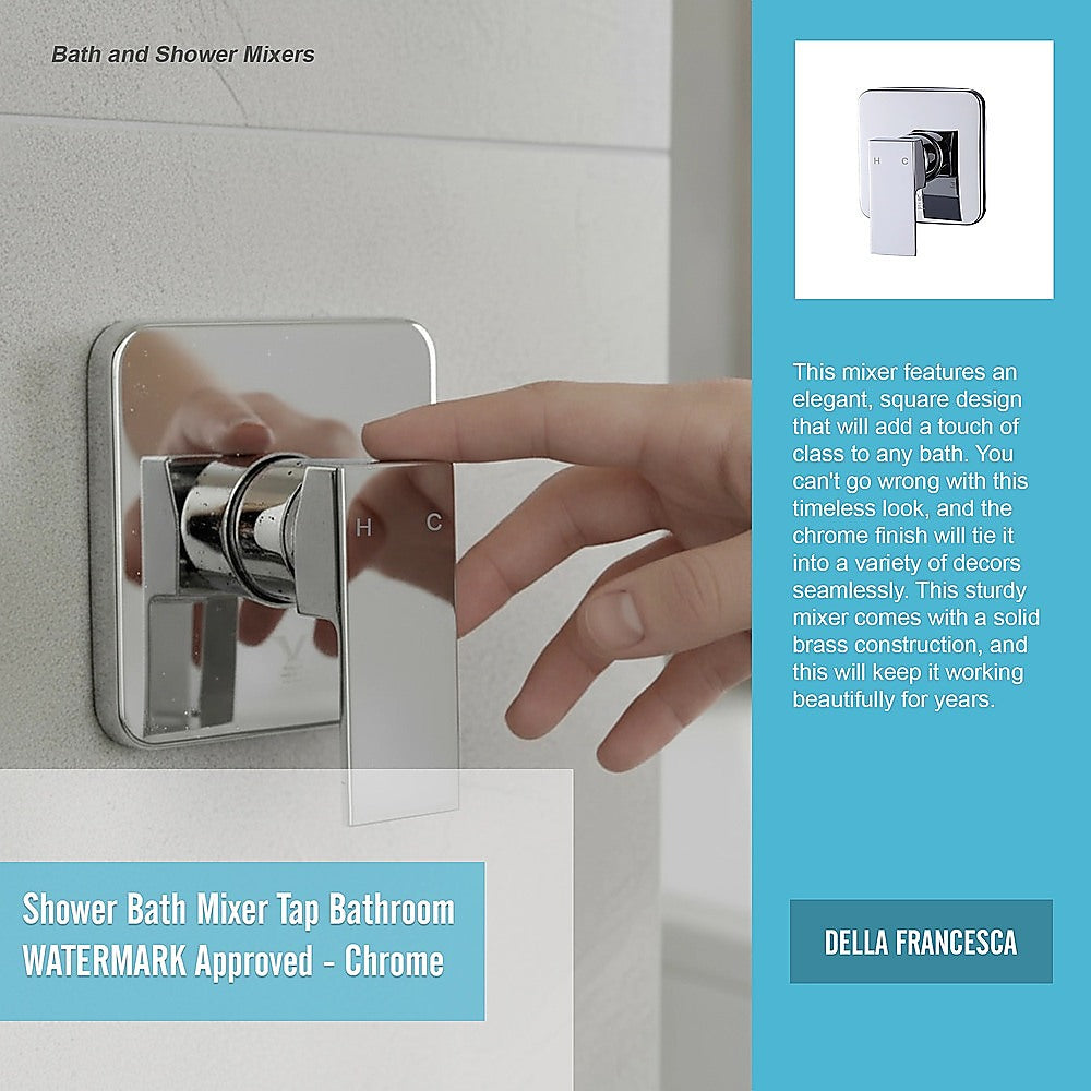 Tap & Sink Accessories: Shower Bath Mixer Tap Bathroom WATERMARK Approved - Chrome