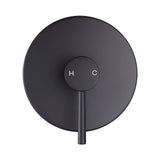 Tap & Sink Accessories: Shower Bath Mixer Tap Bathroom Electroplated Matte Black