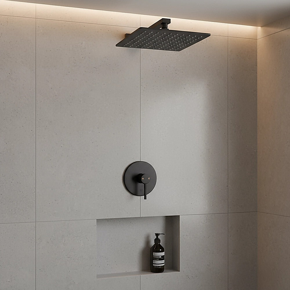 Tap & Sink Accessories: Shower Bath Mixer Tap Bathroom Electroplated Matte Black