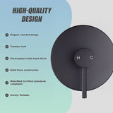 Tap & Sink Accessories: Shower Bath Mixer Tap Bathroom Electroplated Matte Black