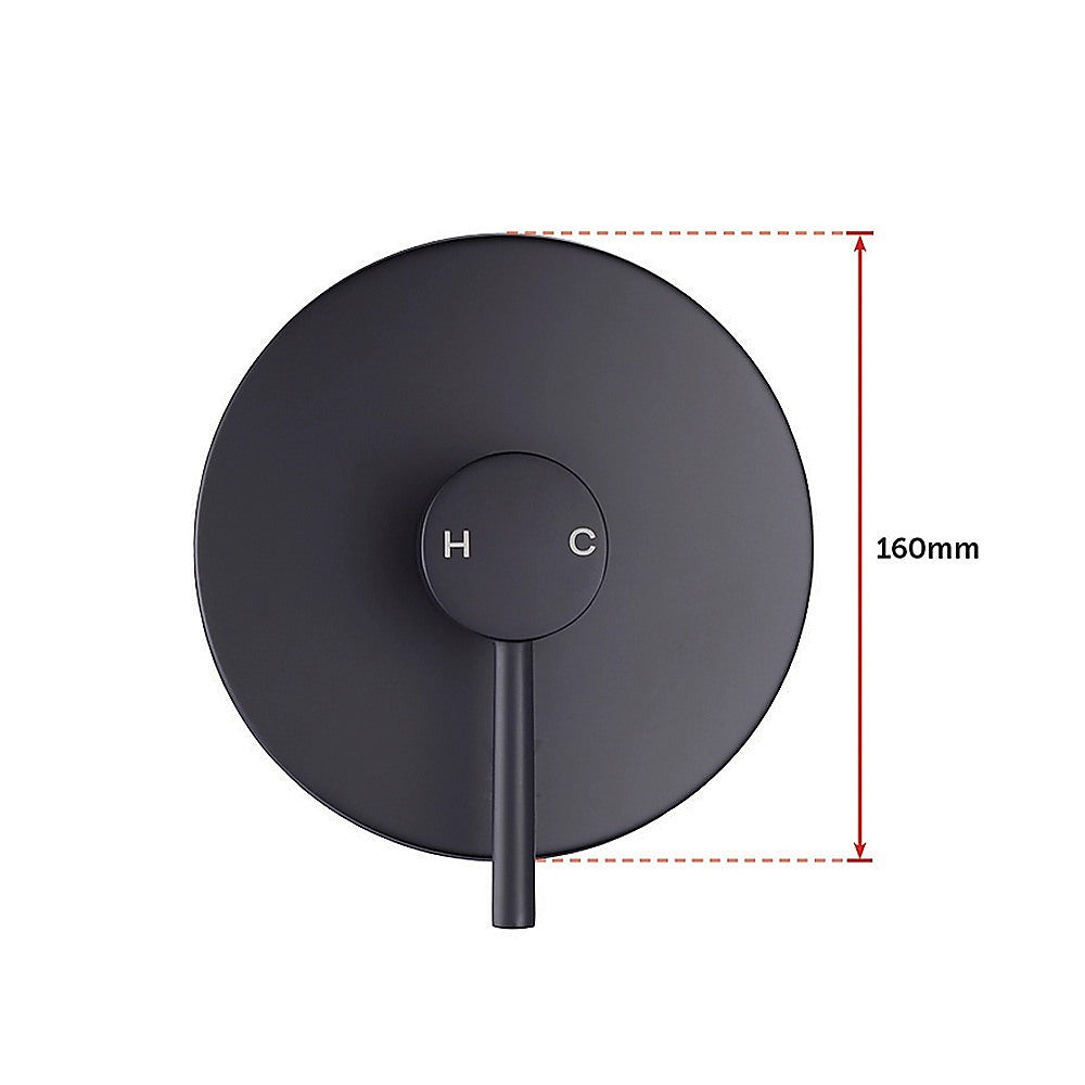 Tap & Sink Accessories: Shower Bath Mixer Tap Bathroom Electroplated Matte Black
