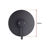 Tap & Sink Accessories: Shower Bath Mixer Tap Bathroom Electroplated Matte Black