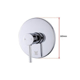 Shower Heads & Screens: WELS 8" Rain Shower Head Set Rounded Dual Heads Faucet High Pressure With Mixer