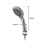 Shower Heads & Screens: WELS 8" Rain Shower Head Set Rounded Dual Heads Faucet High Pressure With Mixer