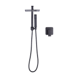 Shower Heads & Screens: WELS 8" Rain Shower Head Set Square Dual Heads Faucet High Pressure With Mixer