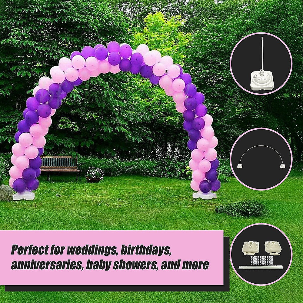 Gardening Accessories: 3x4m Full Set Balloon Arch Column Kit Floor Base Stand For Wedding & Party