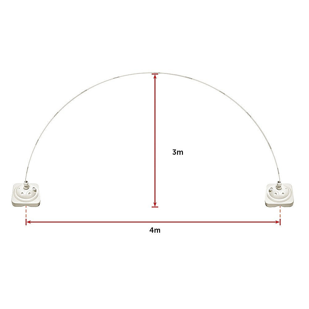 Gardening Accessories: 3x4m Full Set Balloon Arch Column Kit Floor Base Stand For Wedding & Party
