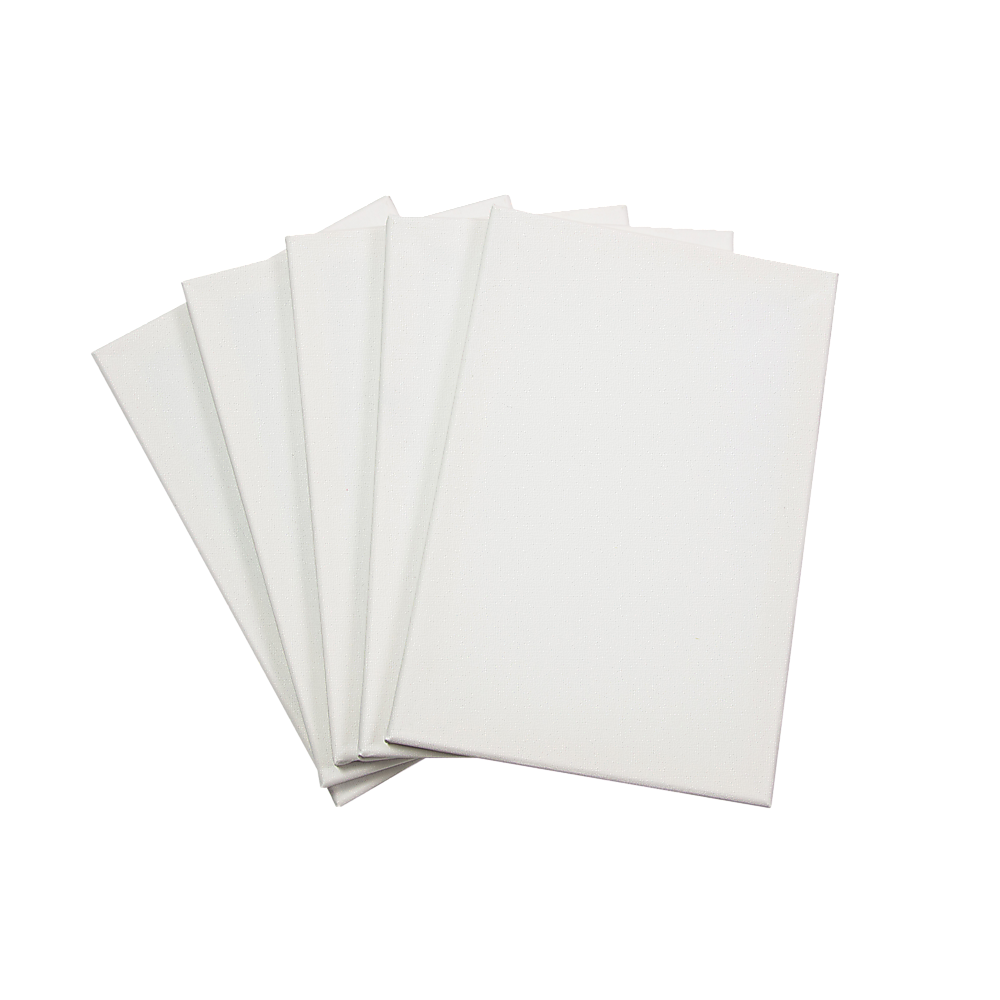 Arts & Crafts: 5 pack of 20x30cm Artist Blank Stretched Canvas Canvases Art Large White Range Oil Acrylic Wood