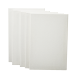 Arts & Crafts: 5 pack of 20x30cm Artist Blank Stretched Canvas Canvases Art Large White Range Oil Acrylic Wood