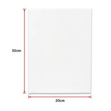 Arts & Crafts: 5 pack of 20x30cm Artist Blank Stretched Canvas Canvases Art Large White Range Oil Acrylic Wood