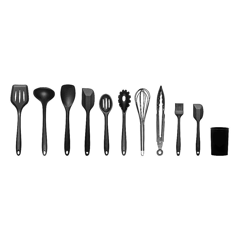 Kitchen Utensils: 11pcs Kitchen Utensil Set Silicone Heat-Resistant Non-Stick Kitchen Utensils kit