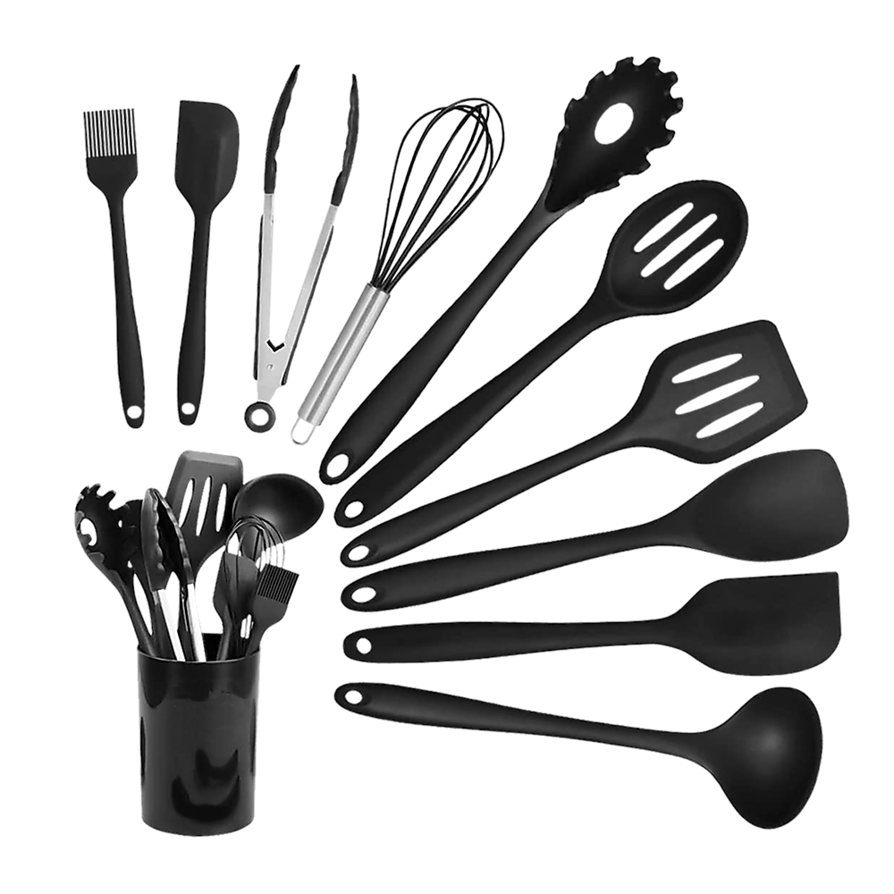Kitchen Utensils: 11pcs Kitchen Utensil Set Silicone Heat-Resistant Non-Stick Kitchen Utensils kit