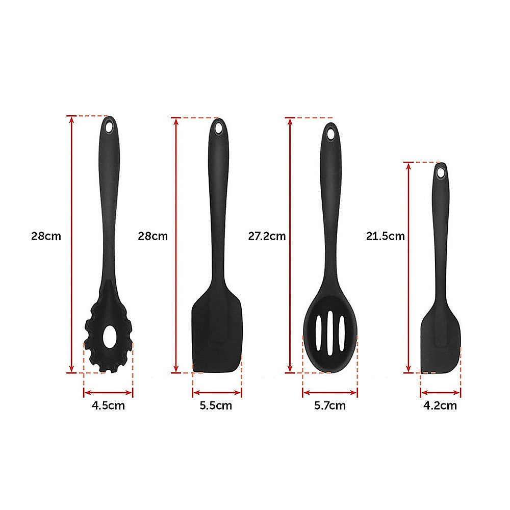 Kitchen Utensils: 11pcs Kitchen Utensil Set Silicone Heat-Resistant Non-Stick Kitchen Utensils kit