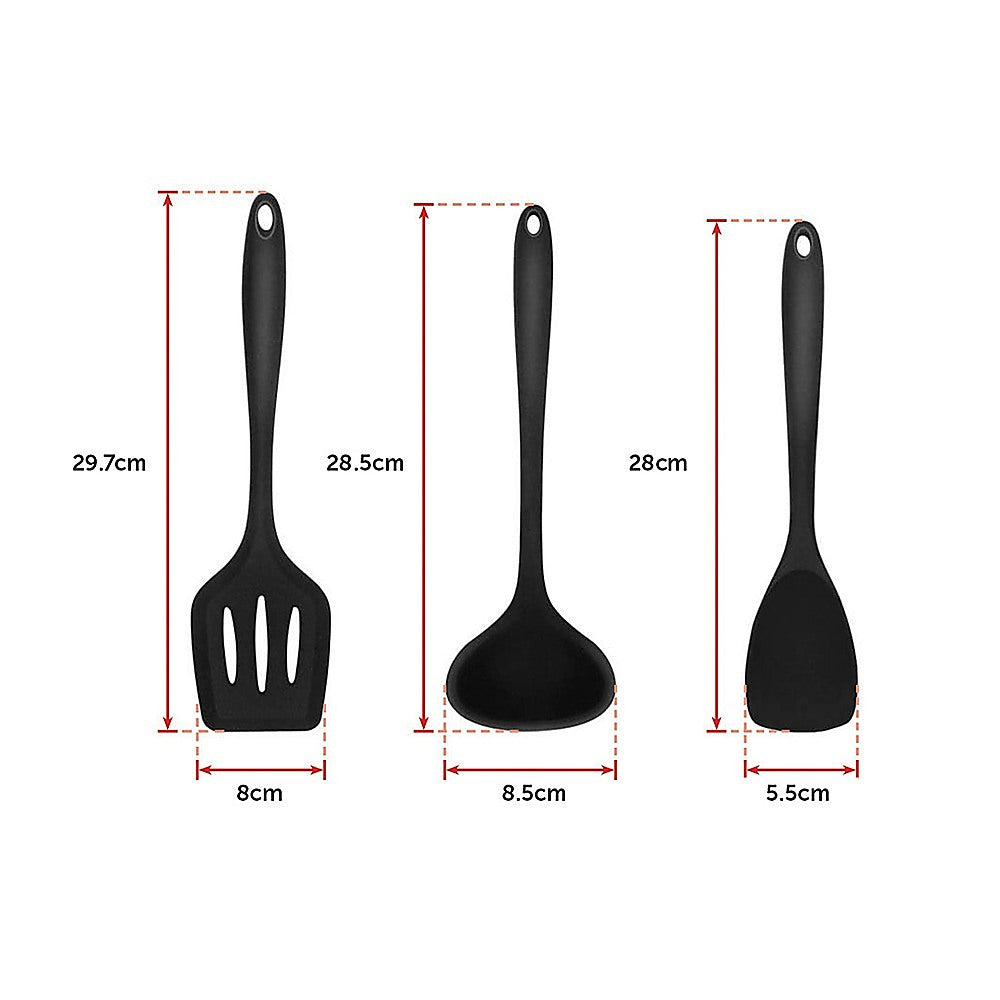 Kitchen Utensils: 11pcs Kitchen Utensil Set Silicone Heat-Resistant Non-Stick Kitchen Utensils kit