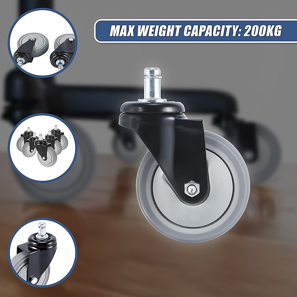 Office & Desk Chairs: 5x Office Chair Caster Wheels Set  Heavy Duty Universal Replacement for All Floors