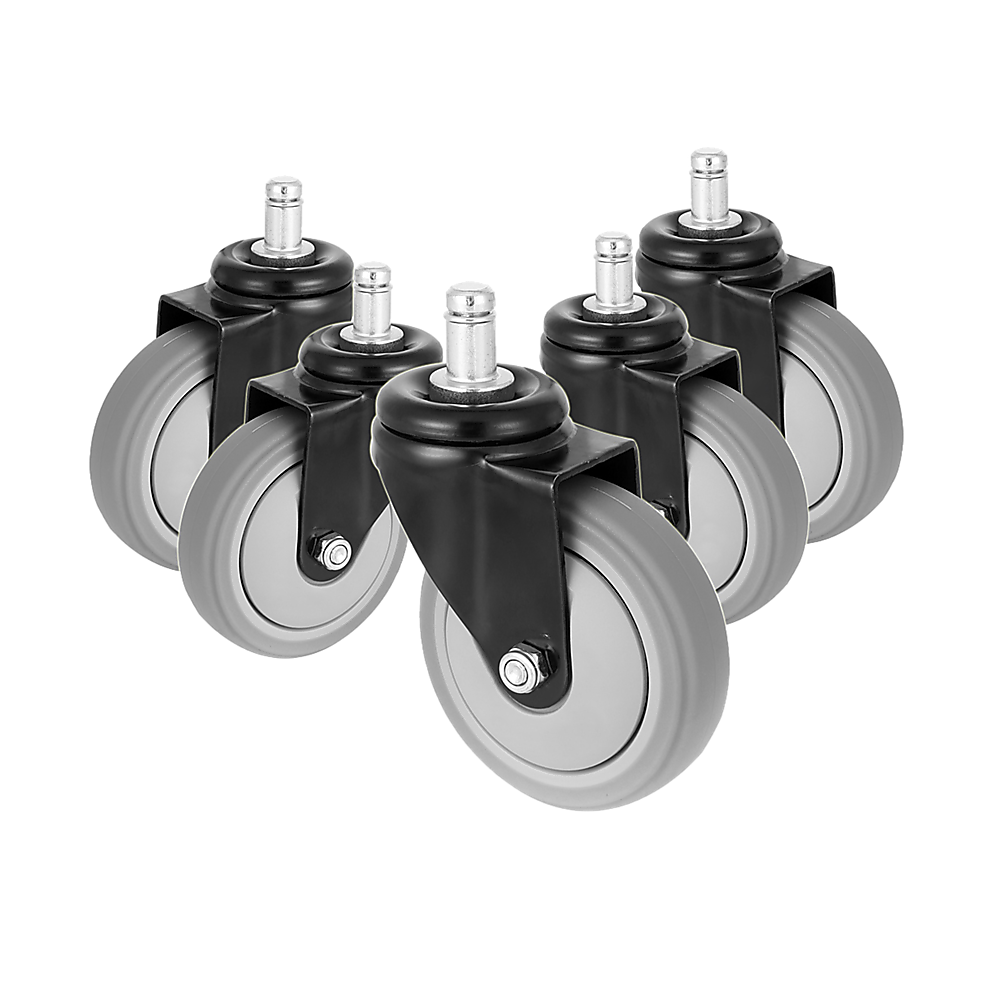 Office & Desk Chairs: 5x Office Chair Caster Wheels Set  Heavy Duty Universal Replacement for All Floors