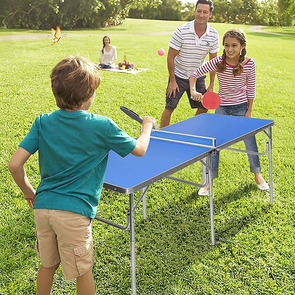 Activity Games: 152cm Portable Tennis Table, Folding Ping Pong Table Game Set