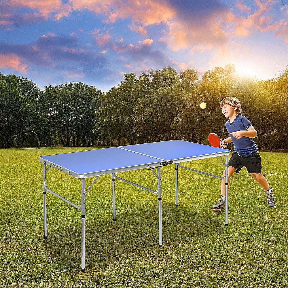 Activity Games: 152cm Portable Tennis Table, Folding Ping Pong Table Game Set