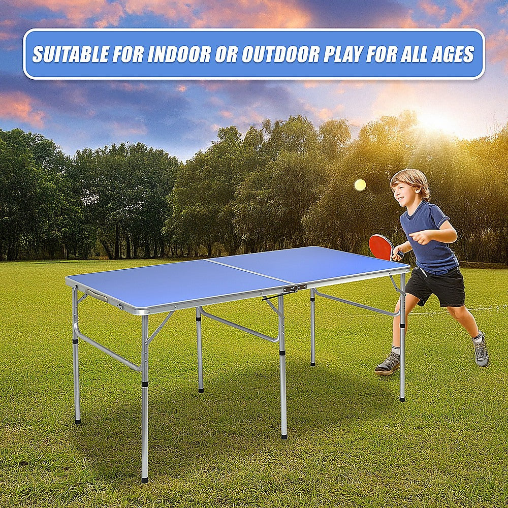 Activity Games: 152cm Portable Tennis Table, Folding Ping Pong Table Game Set