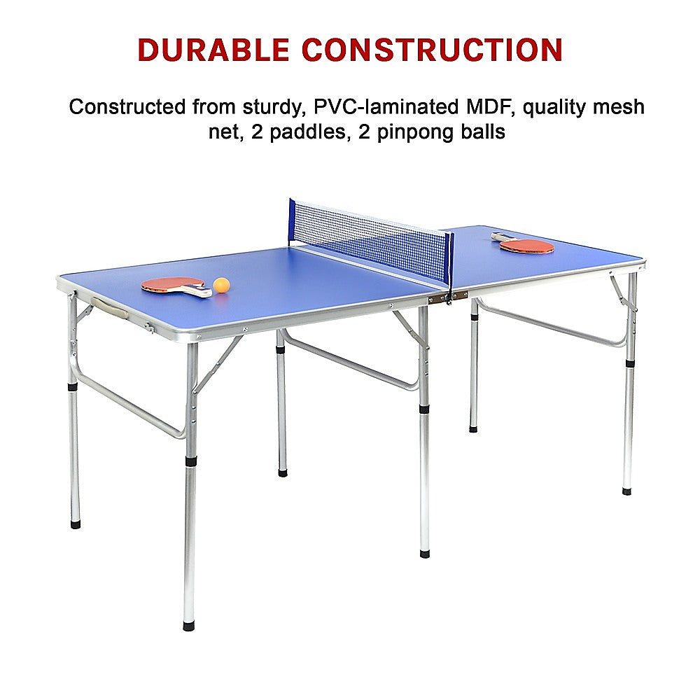 Activity Games: 152cm Portable Tennis Table, Folding Ping Pong Table Game Set