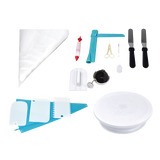 164Pcs Cake Decorating Kit Turntable Rotating Baking Flower Icing Piping Nozzles