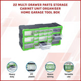 22 Multi Drawer Parts Storage Cabinet Unit Organiser Home Garage Tool Box