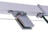 Adjustable Semi Frameless Shower Screen (114~122) x 195cm Australian Safety Glass