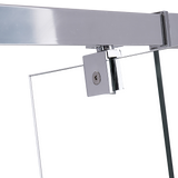 Adjustable Semi Frameless Shower Screen (114~122) x 195cm Australian Safety Glass