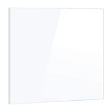 Building Materials: Toughened 90cm x 75cm White Glass Kitchen Splashback