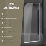 180 Degree Pivot Door 6mm Safety Glass Bath Shower Screen 800x1400mm By Della Francesca